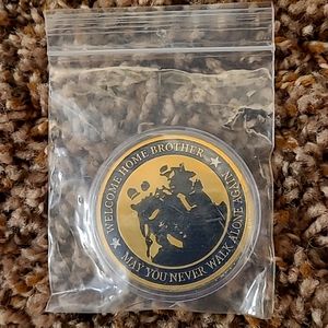 Welcome home brother Vietnam military challenge coin